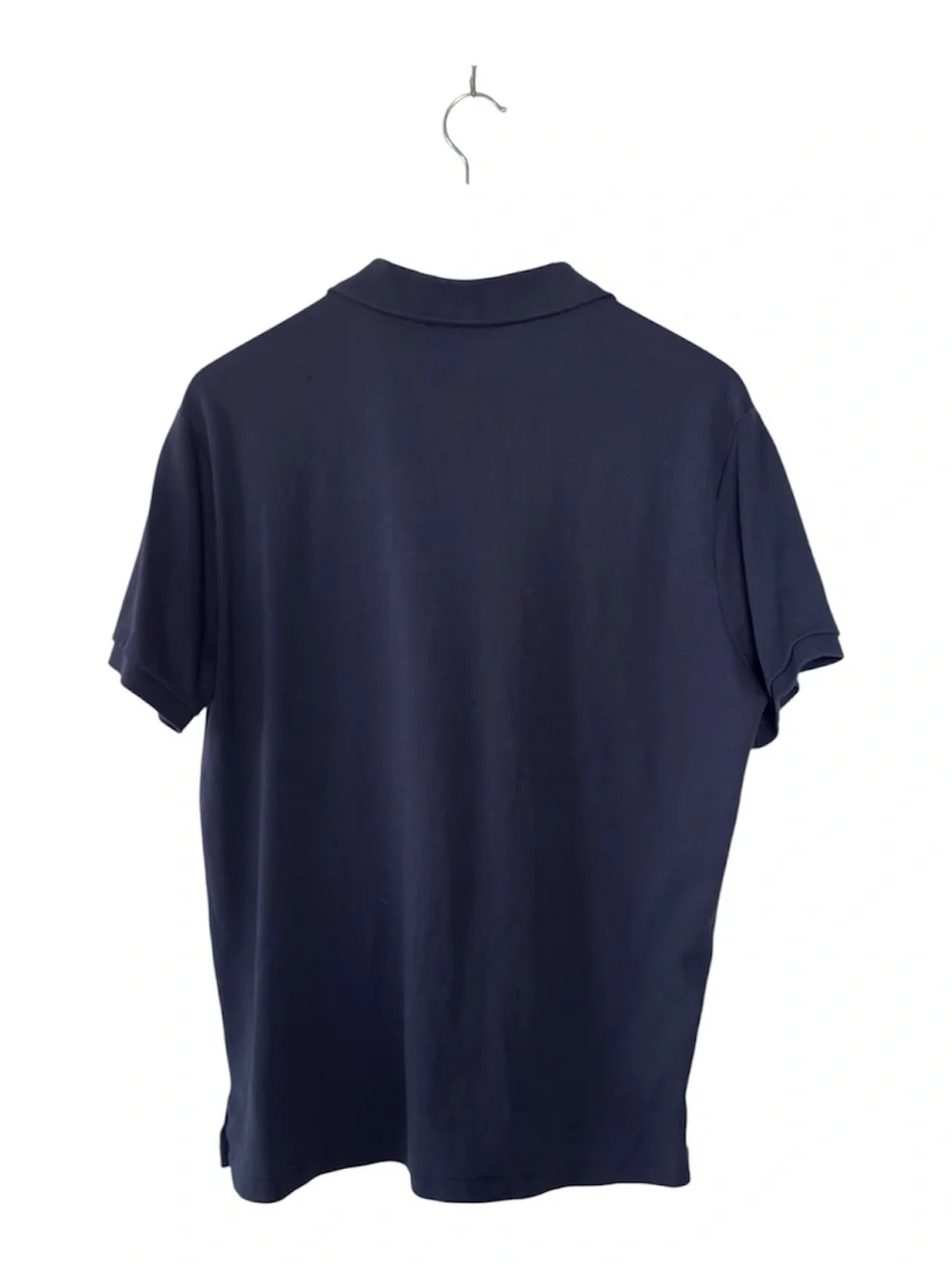 Ralph Lauren Slim Fit Soft Cotton Navy Polo with Tan Pony Embroidery L